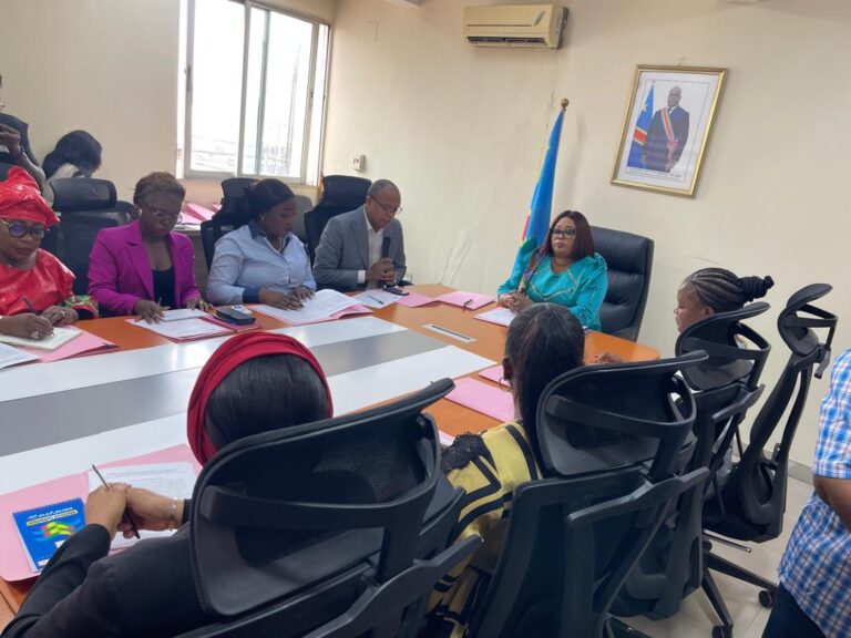 Kinshasa : la ministre provinciale du genre préside la première réunion de la coordination de lutte contre les violences basées sur le genre