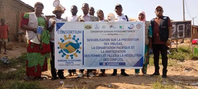 Kananga : un consortium sensibilise contre les VBG/EAS et la participation des femmes et filles à la résolution des conflits