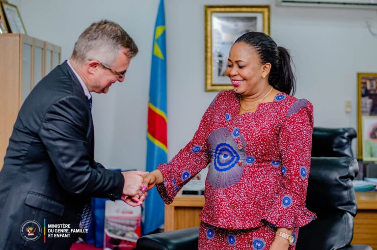 RDC-Ukraine : la ministre du genre échange avec l’ambassadeur Vasyl Hamianin sur la lutte contre les violences sexuelles