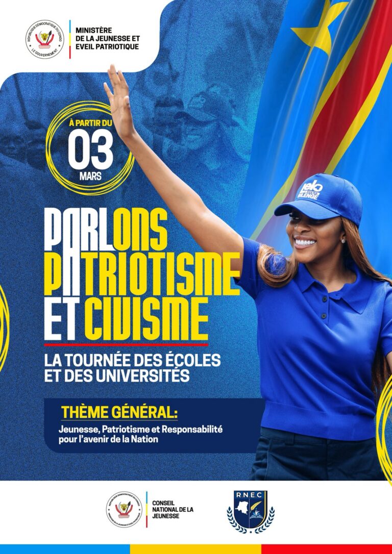 RDC : la ministre Grâce Kutino annonce une tournée dans les Universités et écoles pour mobiliser autorités du patriotisme et civisme