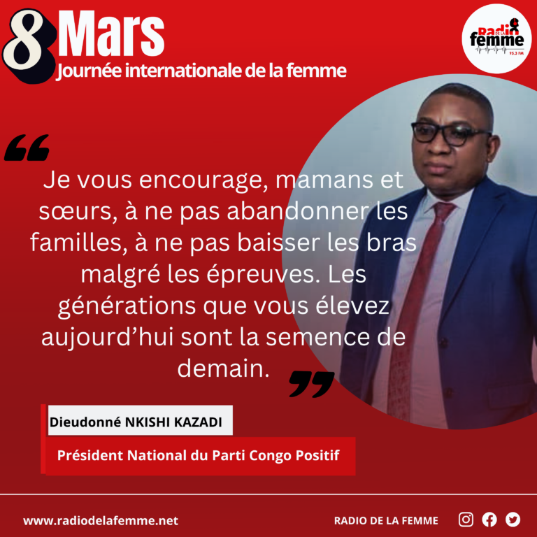 Journée des droits des femmes : Dieudonné Nkishi Kazadi rend hommage aux femmes héroïnes de la RDC